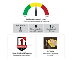 CosmoLiving Westerleigh Lift Top Desk -Home Furniture 810589031 2