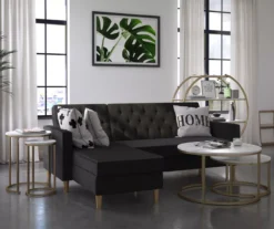 Amelia Faux Marble 4-Shelf Bookcase 12 Amelia Faux Marble 4-Shelf Bookcase -Home Furniture 810589033 1