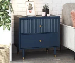 Elizabeth Navy Nightstand -Home Furniture 810589213 6