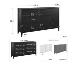 CosmoLiving Westerleigh 6-Drawer Dresser -Home Furniture 810589232 1
