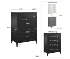 CosmoLiving Westerleigh 4-Drawer Dresser 38 CosmoLiving Westerleigh 4-Drawer Dresser -Home Furniture 810589233 1