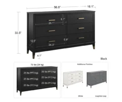 CosmoLiving Westerleigh 6-Drawer Dresser -Home Furniture 810589236 3