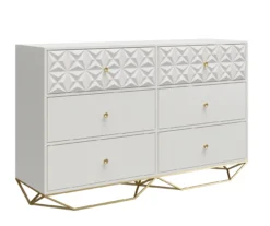Blair White 6-Drawer Dresser -Home Furniture 810589238 4