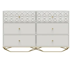 Blair White 6-Drawer Dresser -Home Furniture 810589238 5
