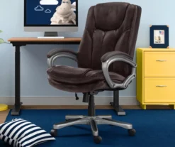 Benton Brown Big & Tall Faux Leather Executive Office Chair -Home Furniture 810590314 1