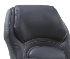 Delvin Black Bonded Leather Office Chair 21 Delvin Black Bonded Leather Office Chair -Home Furniture 810590317 A0 6