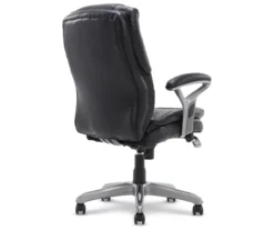 Anniston Black Bonded Leather Office Chair 11 Anniston Black Bonded Leather Office Chair -Home Furniture 810590373 5