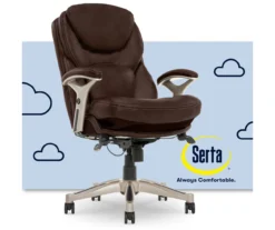 Claremont Chestnut Brown Bonded Leather Office Chair 27 Claremont Chestnut Brown Bonded Leather Office Chair -Home Furniture 810590393 1