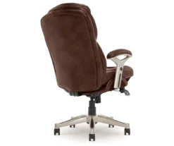 Claremont Chestnut Brown Bonded Leather Office Chair 17 Claremont Chestnut Brown Bonded Leather Office Chair -Home Furniture 810590393 5