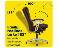 Claremont Chestnut Brown Bonded Leather Office Chair 21 Claremont Chestnut Brown Bonded Leather Office Chair -Home Furniture 810590393 8