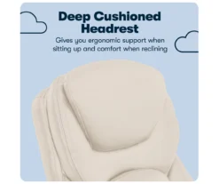 Claremont Ivory Bonded Leather Office Chair 23 Claremont Ivory Bonded Leather Office Chair -Home Furniture 810590394 10