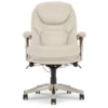 Claremont Ivory Bonded Leather Office Chair 2 Claremont Ivory Bonded Leather Office Chair -Home Furniture 810590394 3