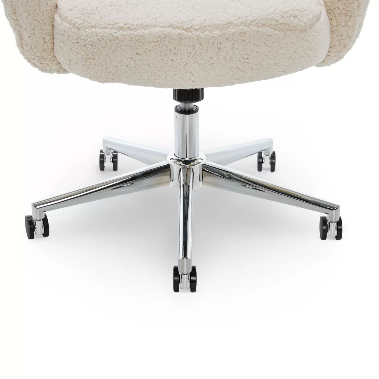 Valetta Cream Faux Fur Office Chair 8 Valetta Cream Faux Fur Office Chair - Image 6