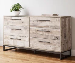Neilsville Whitewash 6-Drawer Dresser -Home Furniture 810591829 8
