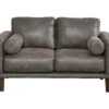 Arroyo Smoke Faux Leather Loveseat 1 Arroyo Smoke Faux Leather Loveseat -Home Furniture 810594589 4