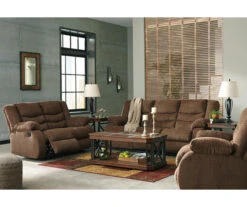 Tulen Chocolate Reclining Sofa -Home Furniture 810594622 810594623