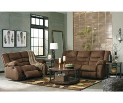 Tulen Chocolate Reclining Sofa -Home Furniture 810594622 810594623 3