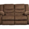 Tulen Chocolate Reclining Loveseat -Home Furniture 810594623