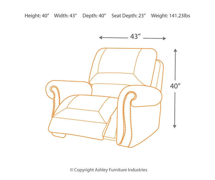 Larkinhurst Earth Faux Leather Rocker Recliner 7 Larkinhurst Earth Faux Leather Rocker Recliner - Image 5