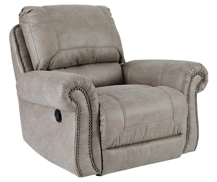 Olsberg Steel Faux Suede Rocker Recliner 3 Olsberg Steel Faux Suede Rocker Recliner