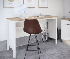 Evolution Vantage White & Weathered Oak Workbench -Home Furniture 810597743 4