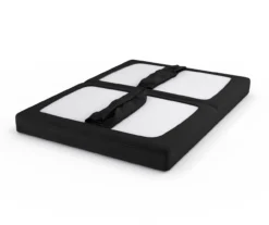 DHP Elbern Black Metal Futon With Black Microfiber Cover -Home Furniture 810598097 9