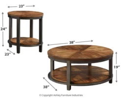 Roybeck 3-Piece Occasional Table Set -Home Furniture 810598642 3