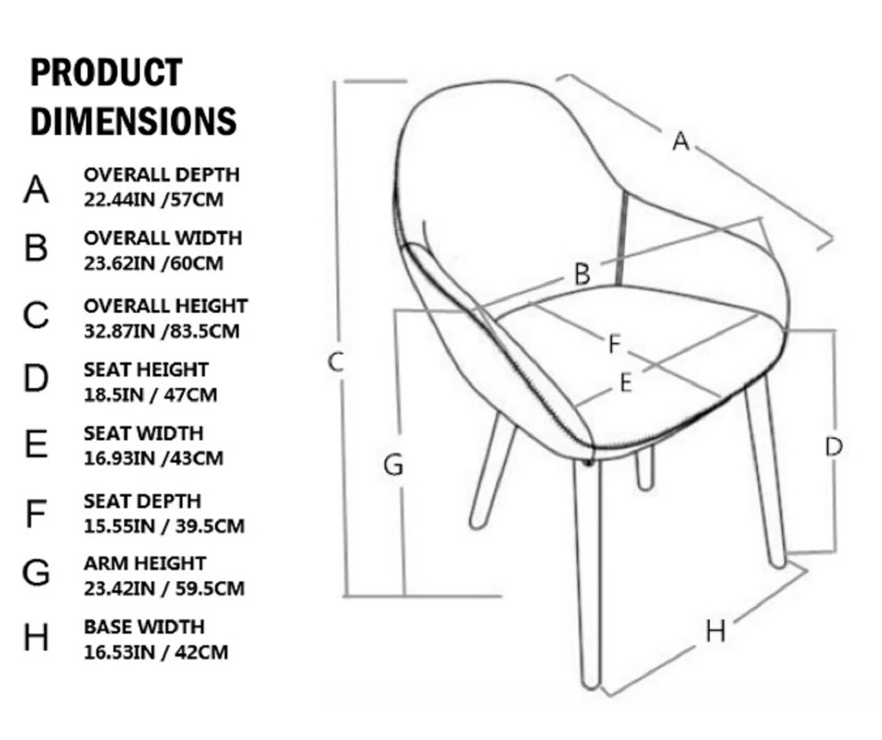 Mid-Century Modern Navy Faux Leather Dining Chairs, 2-Pack 8 Mid-Century Modern Navy Faux Leather Dining Chairs, 2-Pack - Image 6