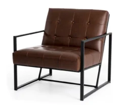 Glitzhome Modern Industrial Faux Leather Accent Chairs, 2-Pack -Home Furniture 810598913 A0 4