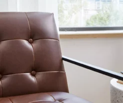 Glitzhome Modern Industrial Faux Leather Accent Chairs, 2-Pack -Home Furniture 810598913 A0 5