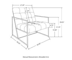 Glitzhome Modern Industrial Faux Leather Accent Chairs, 2-Pack -Home Furniture 810598914 A0 8