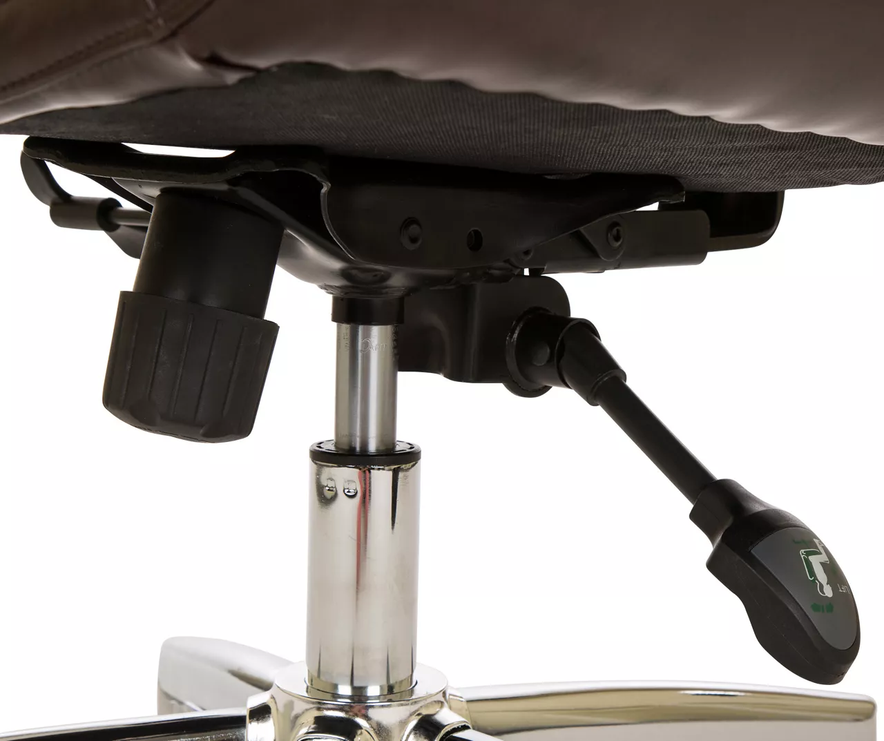 Dark Brown Mid-Century Modern Faux Leather Executive Office Chair 8 Dark Brown Mid-Century Modern Faux Leather Executive Office Chair - Image 6