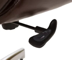 Dark Brown Mid-Century Modern Faux Leather Executive Office Chair 16 Dark Brown Mid-Century Modern Faux Leather Executive Office Chair -Home Furniture 810598937 A0 7