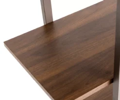 Walnut Modern Open 4-Shelf Bookcase 12 Walnut Modern Open 4-Shelf Bookcase -Home Furniture 810598940 A0 5