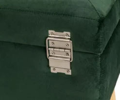 Glitzhome Velvet Suitcase Storage Stool 20 Glitzhome Velvet Suitcase Storage Stool -Home Furniture 810598947 A0 4