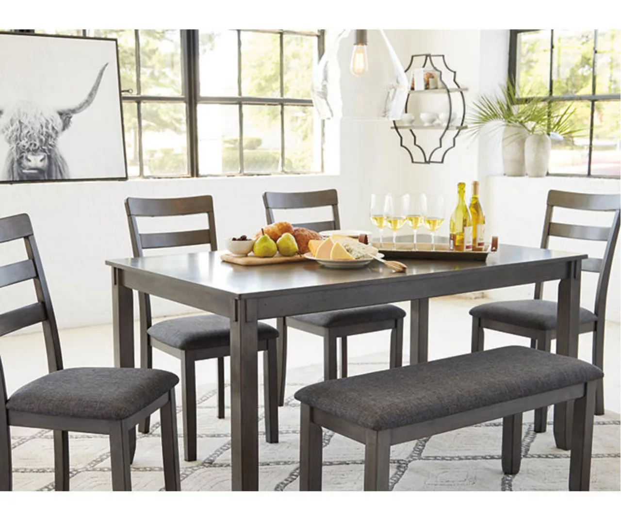 Fairview 6-Piece Dining Set With Bench 7 Fairview 6-Piece Dining Set With Bench - Image 5