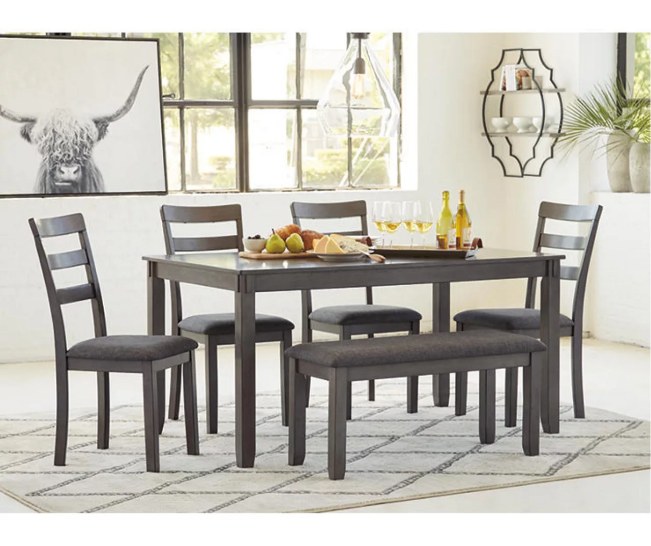 Fairview 6-Piece Dining Set With Bench 9 Fairview 6-Piece Dining Set With Bench - Image 7