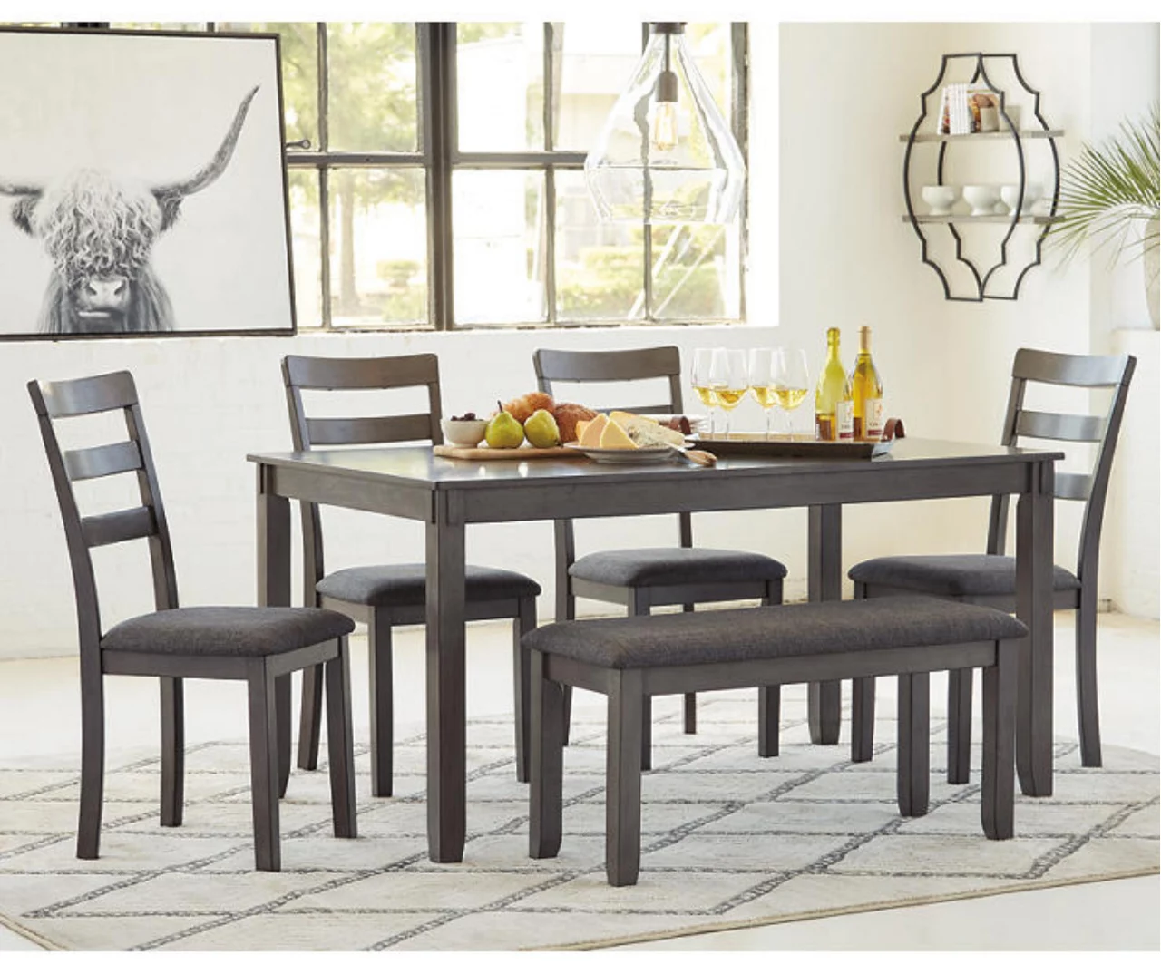 Fairview 6-Piece Dining Set With Bench 6 Fairview 6-Piece Dining Set With Bench - Image 4