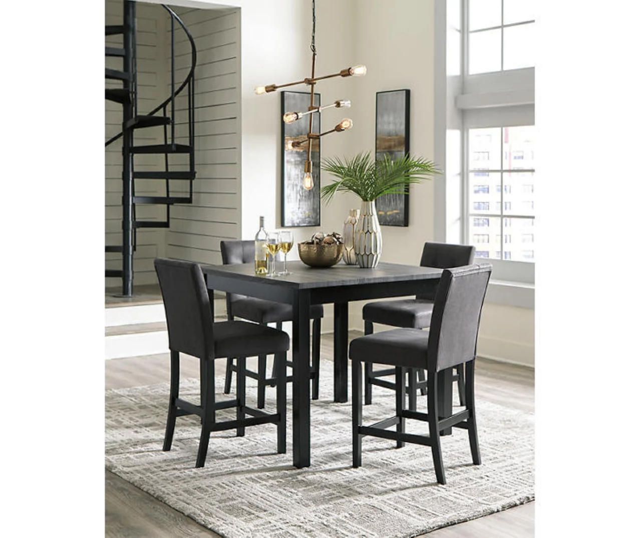 Garvine 5-Piece Counter-Height Dining Set 5 Garvine 5-Piece Counter-Height Dining Set - Image 3