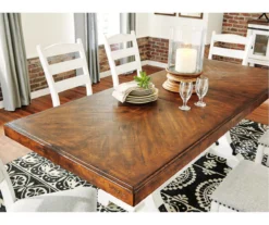 Valebeck Extension Leaf Dining Table 8 Valebeck Extension Leaf Dining Table -Home Furniture 810599574 2