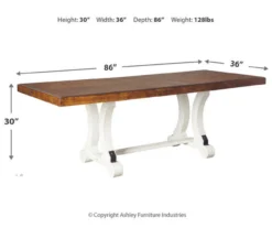 Valebeck Extension Leaf Dining Table 9 Valebeck Extension Leaf Dining Table -Home Furniture 810599574 3