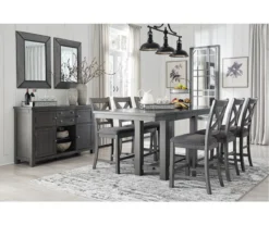 Myshanna Extension Leaf Counter-Height Dining Table -Home Furniture 810599581
