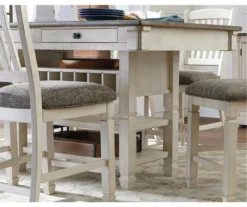 Bolanburg Counter-Height Dining Table With Wine Bottle Storage -Home Furniture 810599589