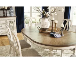 Raelyn Oval Extension Leaf Dining Table -Home Furniture 810599594 7