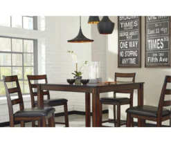 Coviar 5-Piece Counter-Height Dining Set -Home Furniture 810599621 2