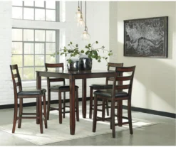 Coviar 5-Piece Counter-Height Dining Set -Home Furniture 810599621 3