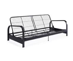 DHP Elbern Black Metal Futon With Cover -Home Furniture 810599700 810600181 810600182 A8 3
