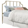 International Lux Satin Gold Queen Metal Headboard -Home Furniture 810604240 A0