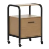 Wood & Metal File Rolling Storage Cart 1 Wood & Metal File Rolling Storage Cart -Home Furniture 810606558 A0