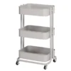 Opal Gray 3-Tier Rolling Cart -Home Furniture 810606569 A0 1